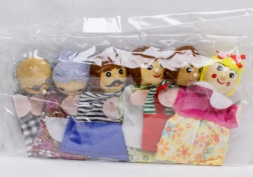 ​Детский пальчиковый кукольный театр Семья (6 кукол)