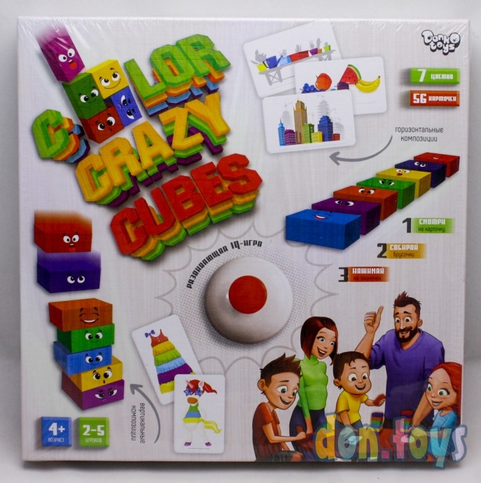 ​Настольная развлекательная игра «Color Сrazy Cubes», арт. CCC-02, фото 1