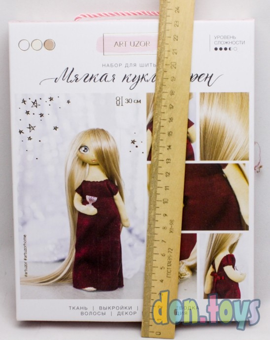 ​Интерьерная кукла «Лорен», набор для шитья, 18 × 22.5 × 3 см, арт. 3548682, фото 3