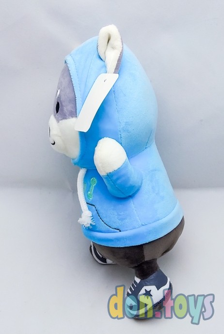 ​Мягкая игрушка Собачка в толстовке с капюшоном, голубой, фото 6