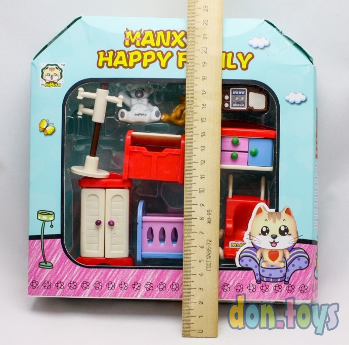 ​Игровой набор мебели Детская комната Manx's happy family, арт. 0174 (HY-031AE), фото 2