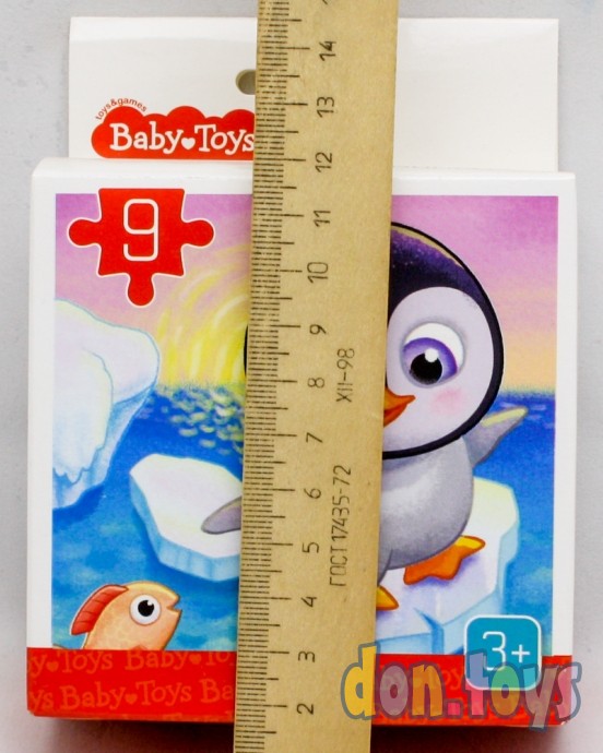 ​Пазл First Puzzle "Пингвиненок" (9 элементов) Baby Toys, арт.04150, фото 3
