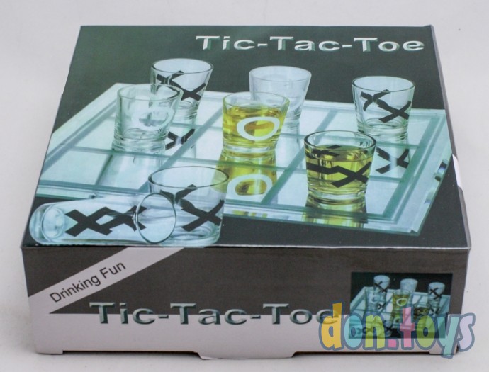 Алкогольная игра Крестики-нолики: 9 стопок, стопка 3х2,5 см, арт. 400191, фото 3