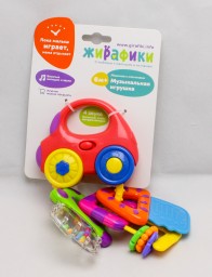 ​Муз.игрушка "Машинка с ключиками" со светом и прорезывателями, арт. 939550