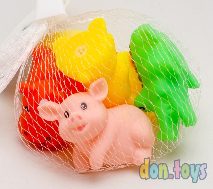 ​Набор резиновых игрушек для игры в ванной «Малыши», пищалки, 6 шт., арт. 2993027, фото 3