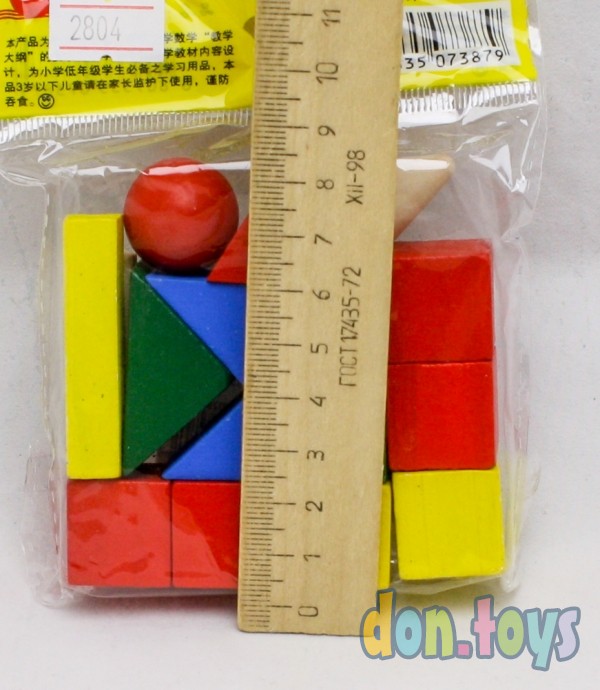 ​Деревянная игрушка: «Конструктор. Цветные фигуры», арт. AN02804, фото 2