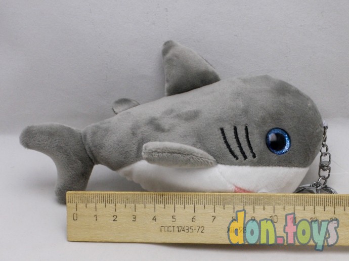 ​Брелок Мягкая игрушка Акула, 15 см, фото 4