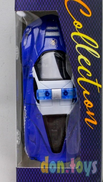 Машина металлическая «Полиция», инерционная, масштаб 1:43, цвет синий, арт. 5155963, фото 5