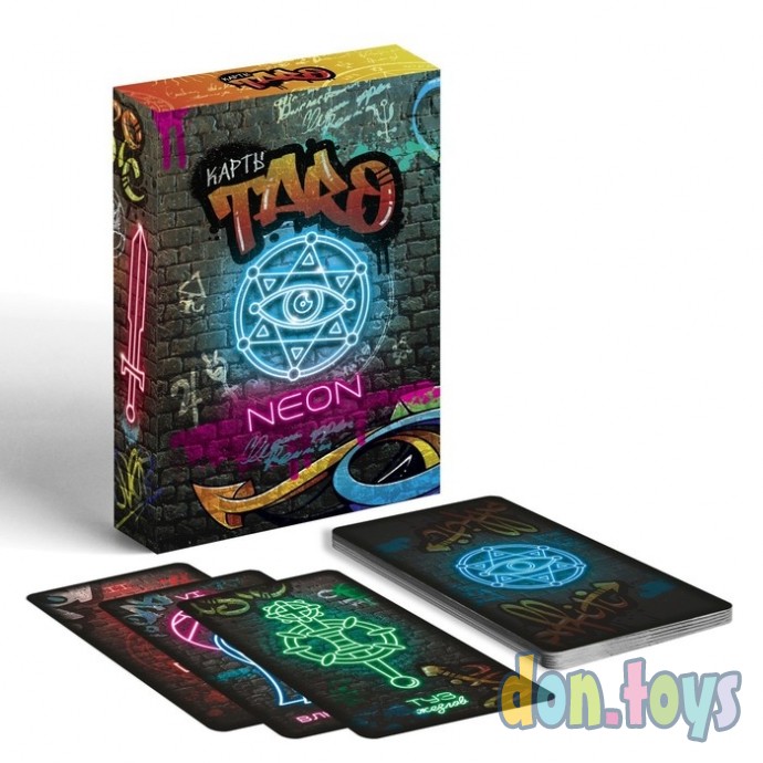 ​Карты Таро «НЕОН», 78 карт, 16+, арт. 7428247, фото 4