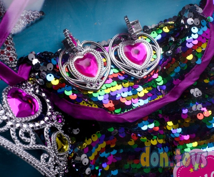 ​Игровой набор Принцессы: сумочка, тапочки с пайетками и украшениями, арт. LF39-1, фото 2