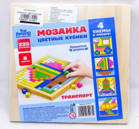 ​Мозаика. Цветные кубики "Транспорт", арт. 21522 (4475173)