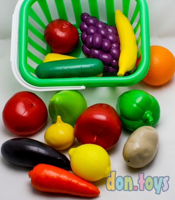 ​Набор фруктов и овощей в корзинке,, фото 2
