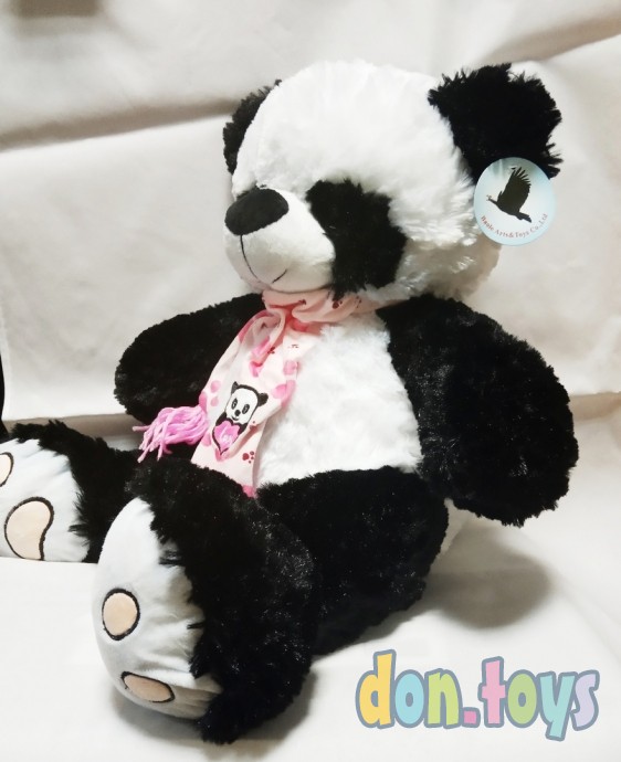 ​Мягкая игрушка Панда в шарфе, 50 см, фото 2