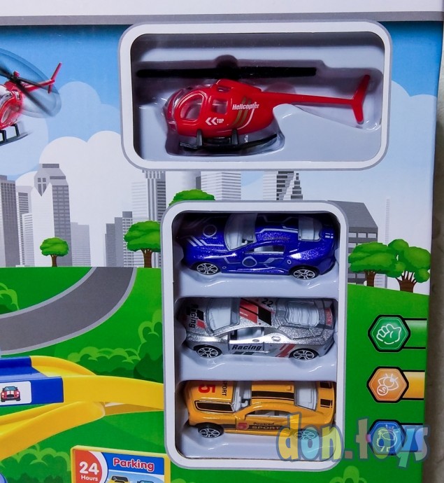 ​Парковка Гараж Garage Playset 3 яруса, с вертолетной площадкой, арт. G8888, фото 7