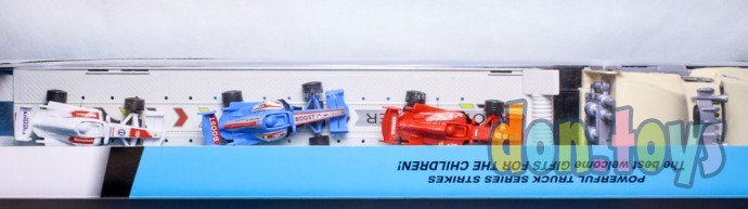​Автомир Набор инерционных машинок и автовоз, Грузовик-1(автовоз, 3 машинки), фото 2