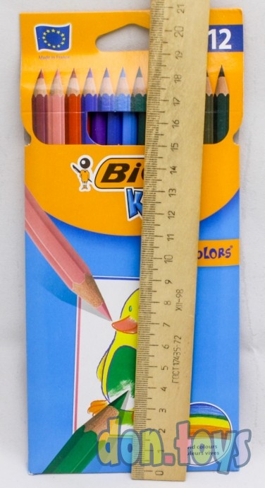 ​Карандаши 12 цветов BIC Kids Tropicolors, детские, шестигранные, ударопрочные, арт. 1314701, фото 3