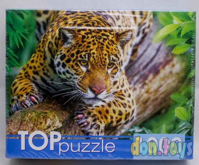 ​TOPpuzzle Пазлы 1000 элементов, Грациозный леопард на дереве, арт. ШТТП1000-4305, фото 1