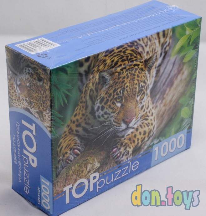 ​TOPpuzzle Пазлы 1000 элементов, Грациозный леопард на дереве, арт. ШТТП1000-4305, фото 3