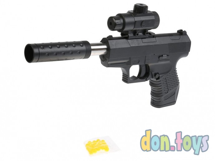 ​Пистолет с лазерным прицелом, с глушителем, арт. 99-1(1B02128), фото 2