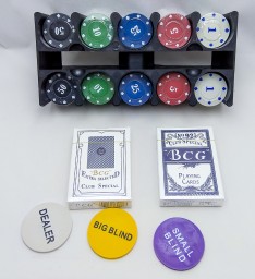 ​Набор для покера Holdem Light на 200 фишек с номиналом, арт. HL200+
