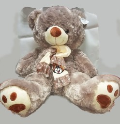 ​Мягкая игрушка Медведь в шарфе, 60 см