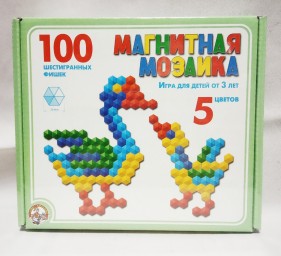 ​Магнитная мозаика шестигранная для детей (100 элементов), арт. 00961