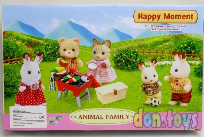 ​Набор фигурок Счастливая семья: Зайчики, AnimalFamily, 4 шт., фото 3