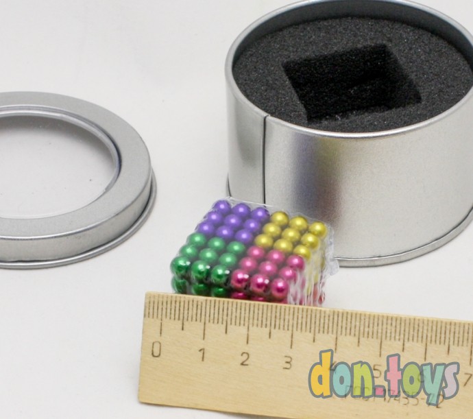 ​Магнитный неокуб цветной из магнитных шариков, 216 шт., фото 3