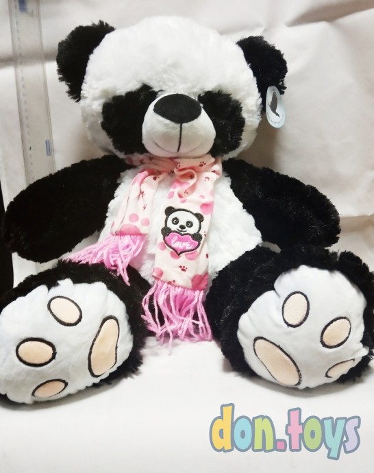 ​Мягкая игрушка Панда в шарфе, 50 см, фото 1