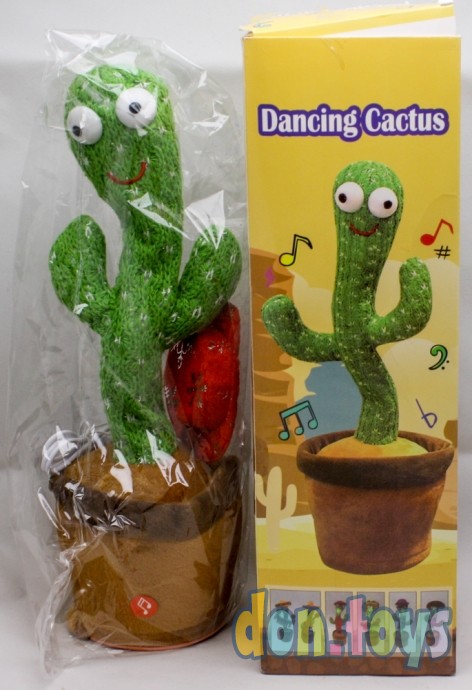 ​Танцующий и поющий кактус в шляпе, в коробке, микс, фото 8