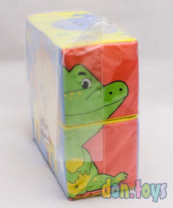 ​Игрушка мягконабивная кубики Собери картинку, 4 шт., 8х8 см, арт. 20144 (4208983), фото 3