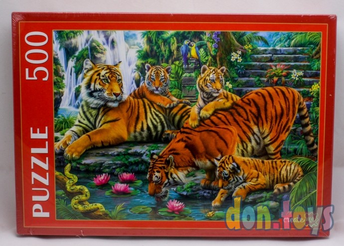 ​ПАЗЛЫ 500 элементов Семья тигров, арт. Х500-2186, фото 1