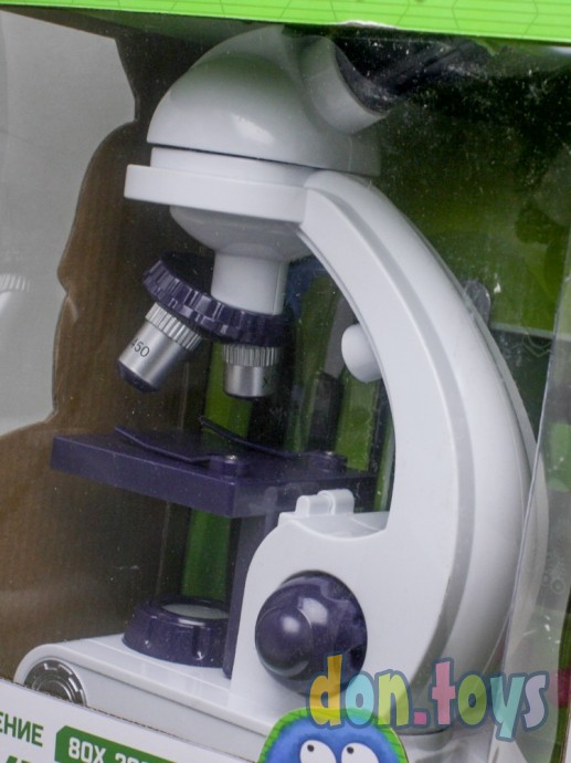 ​Микроскоп «Юный биолог», увеличение х80, х200, х450, с подсветкой, арт. 4491908, фото 7