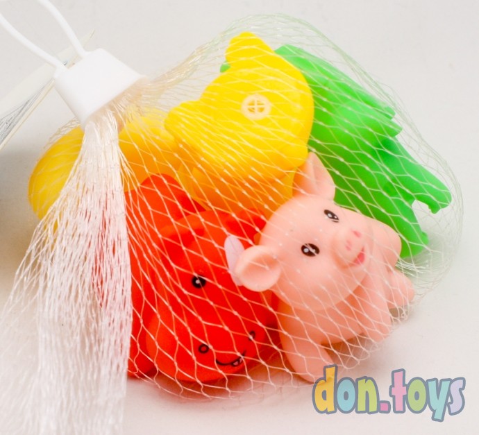 ​Набор резиновых игрушек для игры в ванной «Малыши», пищалки, 6 шт., арт. 2993027, фото 4