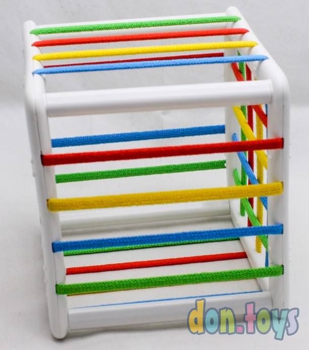 ​Развивающая игрушка-сортер квадрат «Цветные резиночки», фото 3