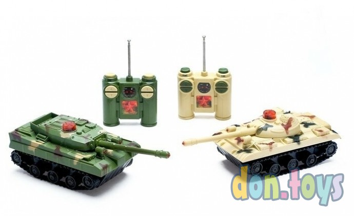 ​Танковый бой «Танковое сражение», на радиоуправлении, 2 танка, свет и звук, арт. 2289424, фото 1