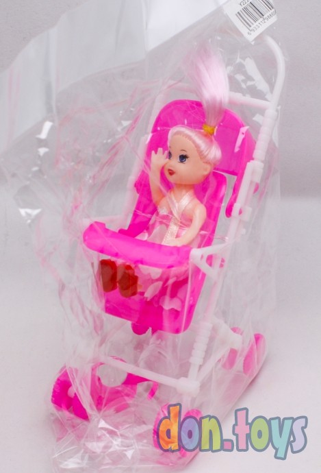 ​Кукла пупс в коляске, арт. Y222-5, фото 1