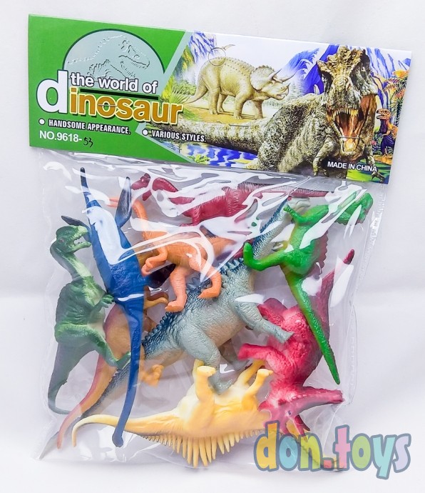 ​Набор динозавров в пакете, 9 шт., арт. 9618-53, фото 1