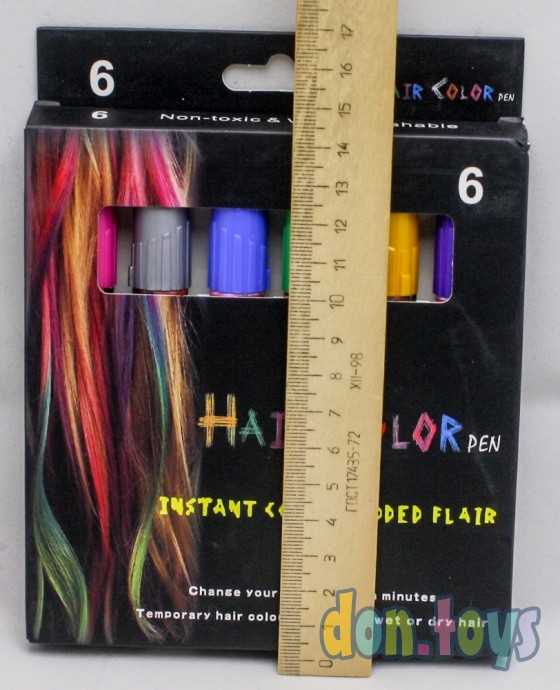 ​Набор мелков-карандашей для волос, 6 шт., арт. 5449594, фото 3