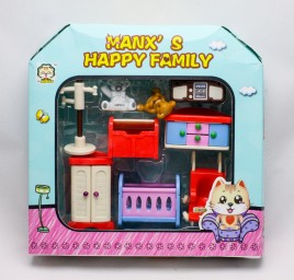 ​Игровой набор мебели Детская комната Manx's happy family, арт. 0174 (HY-031AE)