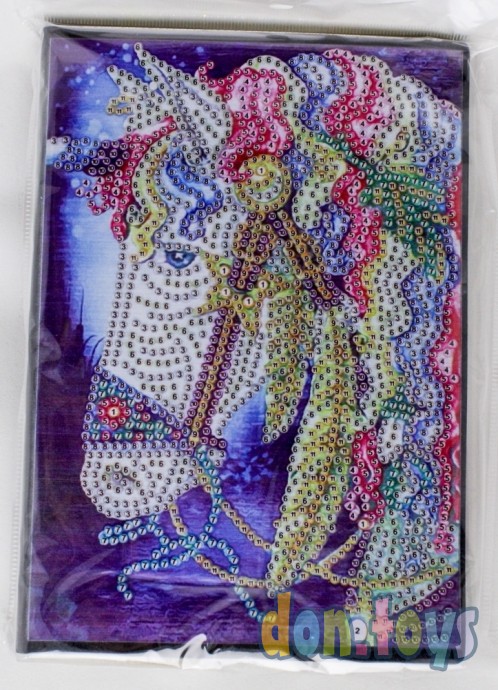 ​Алмазная вышивка на блокноте «Единорог» 50 стр, арт. 4732107, фото 1