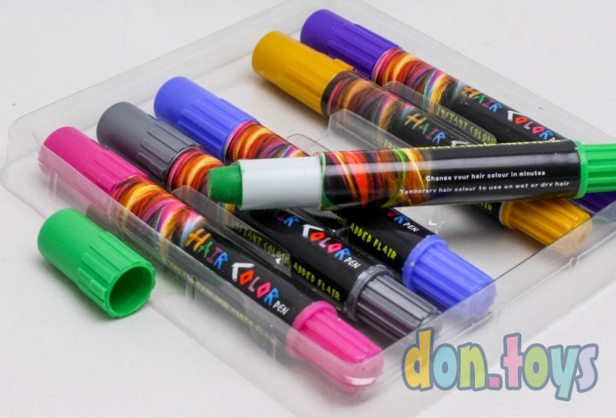 ​Набор мелков-карандашей для волос, 6 шт., арт. 5449594, фото 1