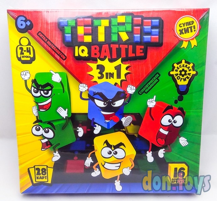 ​Настольная развлекательная игра Веселая логика, серии "Tetris IQ battle", арт.G-TIB-02, фото 1