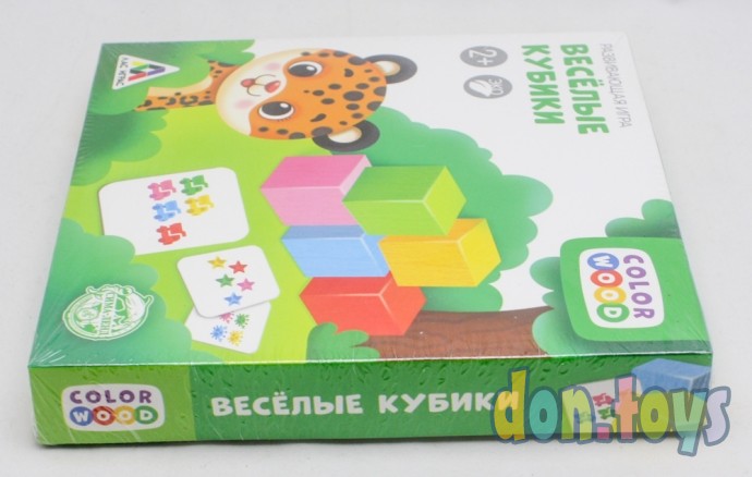 ​Развивающая игра «Весёлые кубики» с деревянными вложениями, арт. 4738177, фото 4