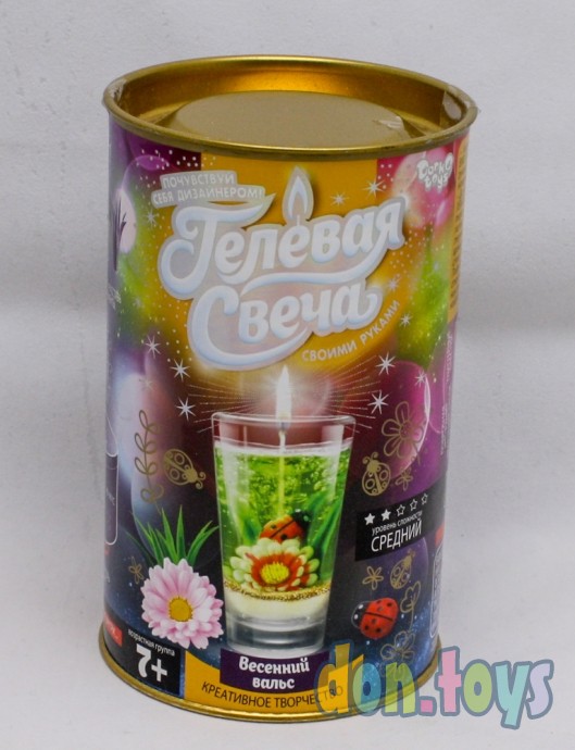 ​Набор креативного творчества "Гелевая свеча Весенний вальс", своими руками, арт. GS-01, фото 1