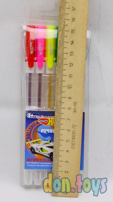 ​Ручки гелевые ХОТ ВИЛС 6 цветов, Умка, арт. GP-68027-HW, фото 4