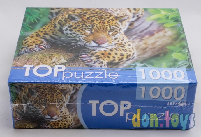 ​TOPpuzzle Пазлы 1000 элементов, Грациозный леопард на дереве, арт. ШТТП1000-4305, фото 4