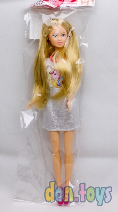 ​Кукла Люба-3, блондинка в серебряной юбке, арт. 2023159, фото 1