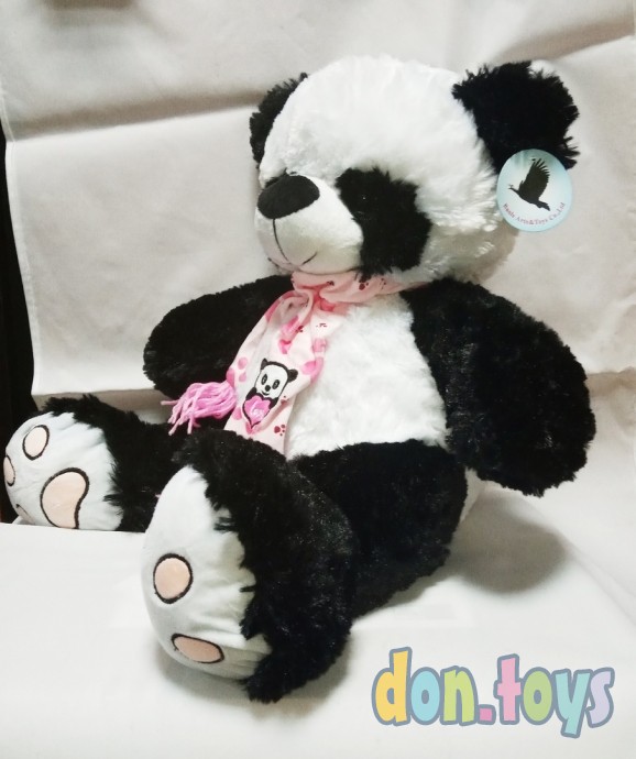 ​Мягкая игрушка Панда в шарфе, 50 см, фото 4