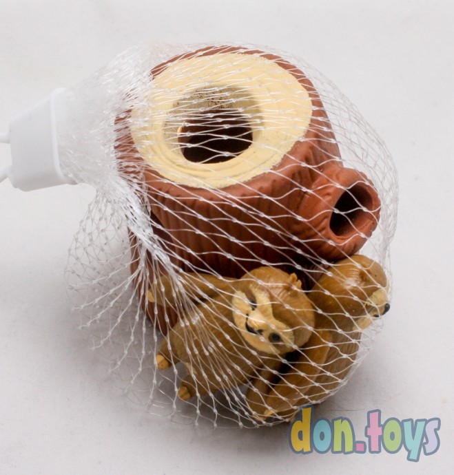 Развивающая игрушка антистресс Ленивцы в дупле, фото 3